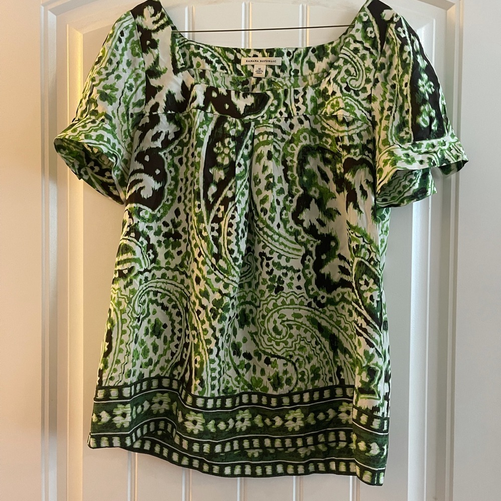 Vintage Banana republic silk blouse